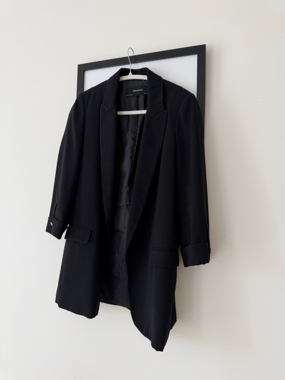 Zara Black Long Women's Blazer
